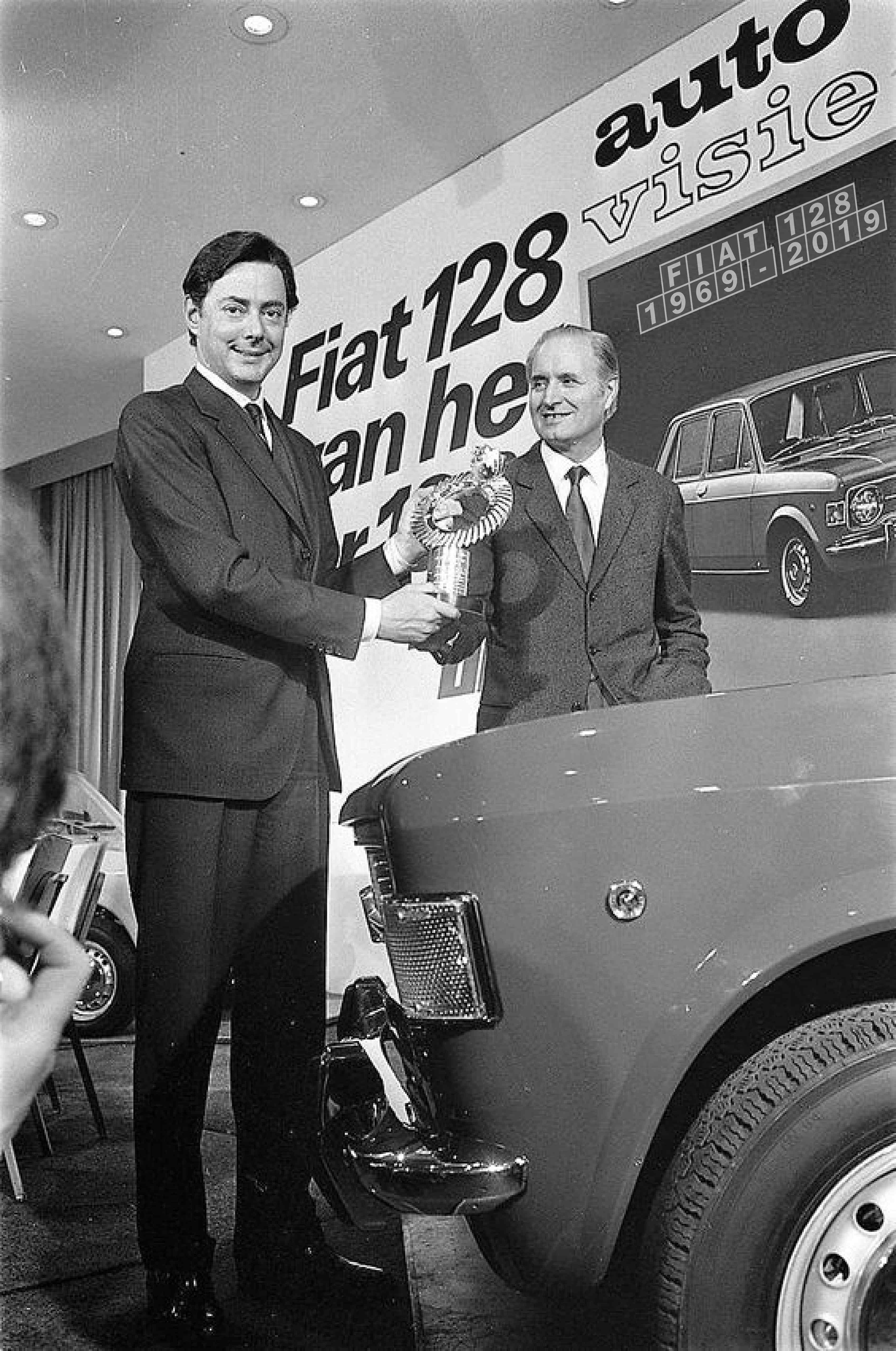 1970 Umberto Agnelli e Dante Giacosa Fiat 128 vs